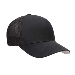 custom logo lids new richardson 110 series black mesh trucker cap